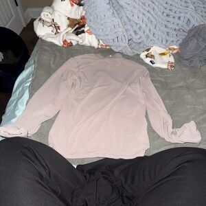 Active USA Soft Grey Long Sleeve Top Medium